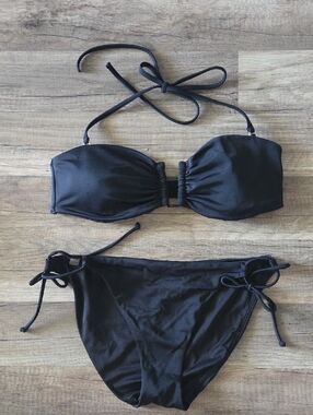 🥳bundle 3 For $15🥳 Victoria's Secret Bandeau Bikini Top & Side Tie Bottoms